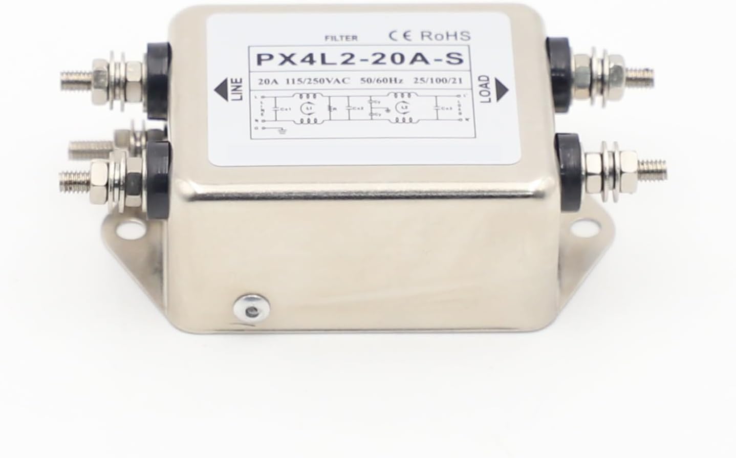 Power Filter 20A Two-Stage high Power Filter Conduction Test Frequency Components PX4L2-20A-S