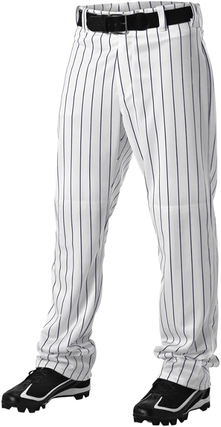 Alleson Athletic 605WPNY - Pinstripe Pant Youth - L - WH/NY