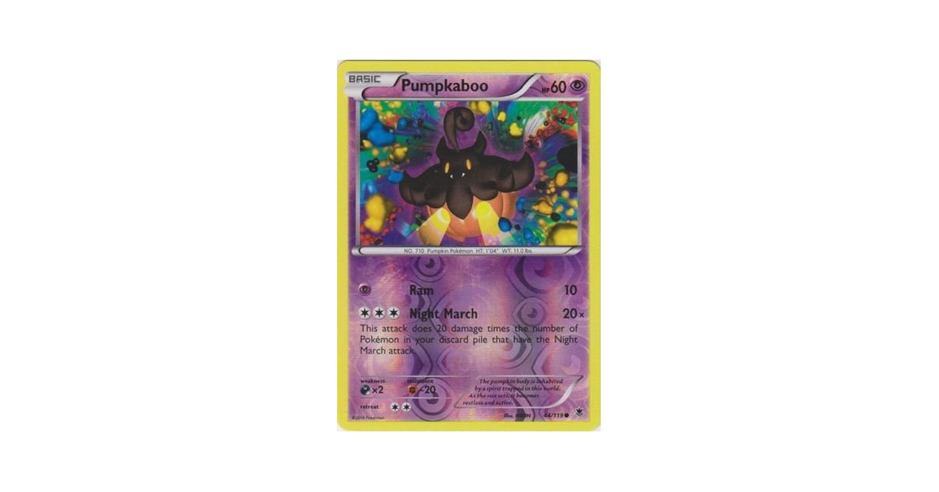 Amazon.com: Pokemon - Pumpkaboo (44/119) - XY Phantom Forces