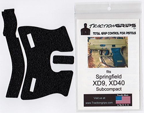 Tractiongrips Grip Overlay Decal for Springfield XD9, XD40 Subcompact