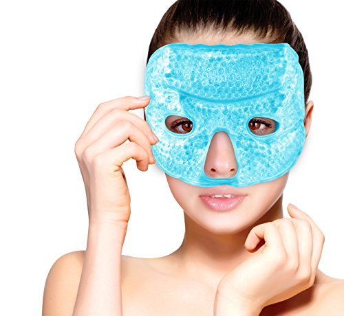 Hot and Cold Therapy Gel Bead Facial Eye Mask by FOMI Care |