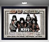 KISS ENDE DER ROAD SGH SERVICES NEU! Gerahmtes Poster Kiss End of The Road, amerikanische Rockband-Musik, gerahmt, vorgedruckt, gerahmt