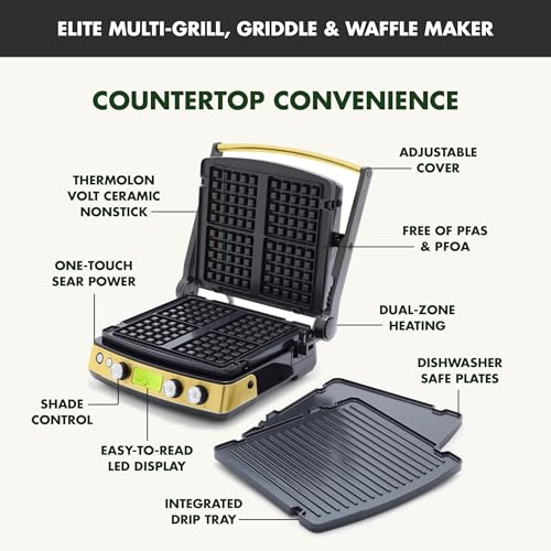 GreenPan-Elite-7-in-1-Multi-Function-Contact-Grill-Griddle-Healthy-Ceramic-Nonstick-Aluminum-Grill-Waffle-Plates-Adjustable-Shade-Shear-Closed-PressOpen-Flat-Surface-PFAS-Free-Gold GreenPan Elite 7 in 1 Multi Function Contact Grill Griddle Healthy Ceramic Nonstick Aluminum Grill Waffle Plates Adjustable Shade Shear Closed PressOpen Flat Surface PFAS Free Gold