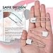 Lxnoap 10 pcs Cloth Diaper Pins Stainless Steel Traditional Safety Pin (White)