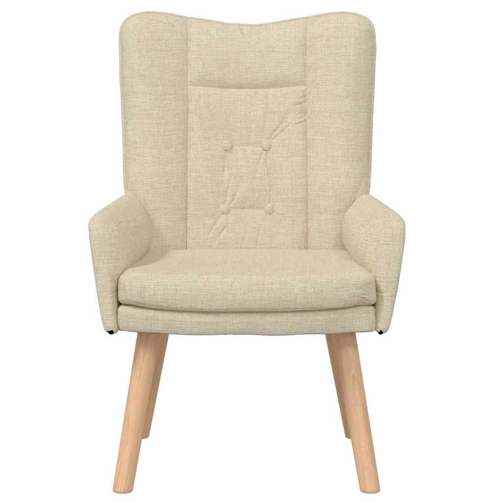 Poltrona relax imbottita, 63 x 67 x 94 cm, tessuto e compensato, gambe in legno di caucciù, per soggiorno, camera da letto e ufficio, tranquillità e comfort
