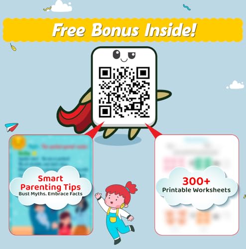 Image of Set of 10 Moral Story Books for Kids with Activities, Free 500+ Worksheets with Parenting Tips, Short Illustrated Bedtime Stories with 3D Animated Images, Read-Aloud Story Books for 3-6 Years