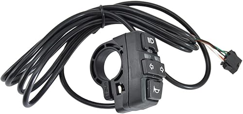 Miniatura 8 de Juego de luces delanteras y traseras, 24 V a 48 V, kit de luces de advertencia delanteras y traseras, luz trasera con interruptor para bicicleta