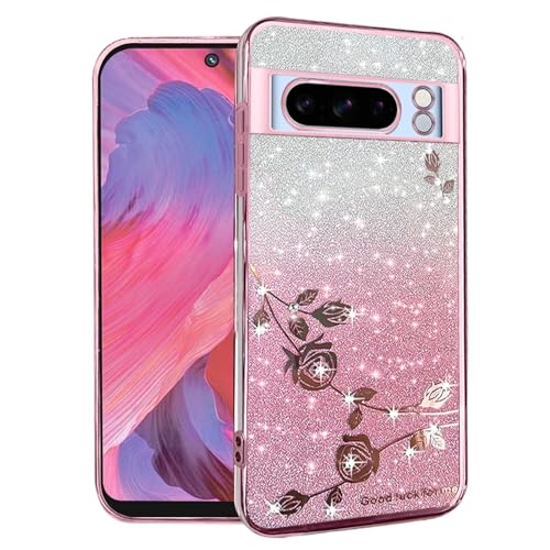 Coque Pixel 8 Pro antichoc pour éviter les rayures avec style rose