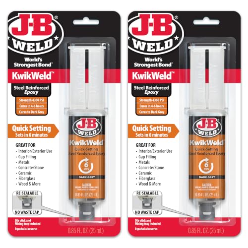 J-B Weld 6 Minute Set Epoxy KwikWeld, High...