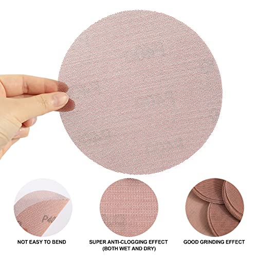 Kcmell 20PCS 150mm Mesh Sanding Discs 400 Grit, 6 Inch Hook and Loop Sanding Pads - Image 3