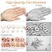 Copper Flat Washers Assortment Kit, 200 Pcs Metric Copper Sealing Washers Assortment Set, 9 Sizes, M5/M6/M8/M10/M12/M14