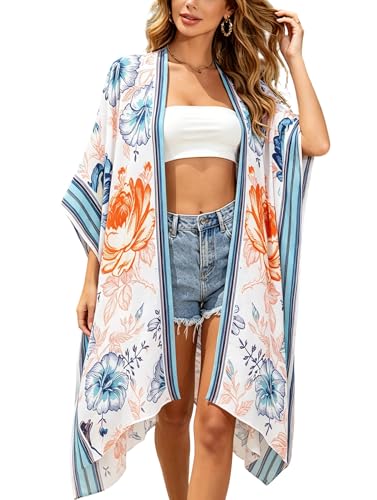 Image of Breezy Lane Kimonos for Women Swimsuit Coverups Beach Cover Up Swimwear Cardigan Summer
