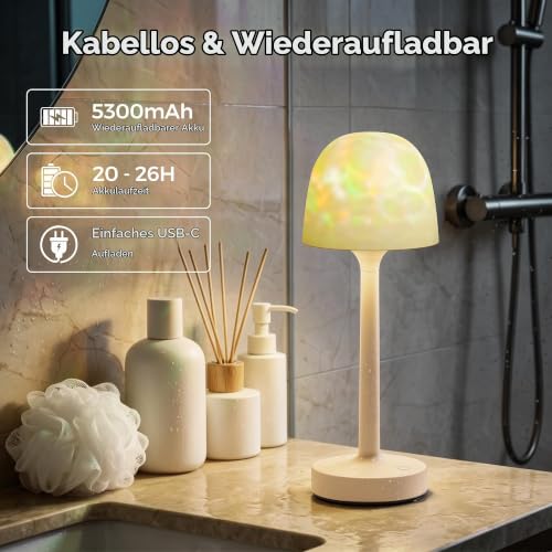 UPXNBOR Duschlampe Wasserdicht, Ozean Sternenhimmel Projektor, Wohnambiente – Ansicht 4