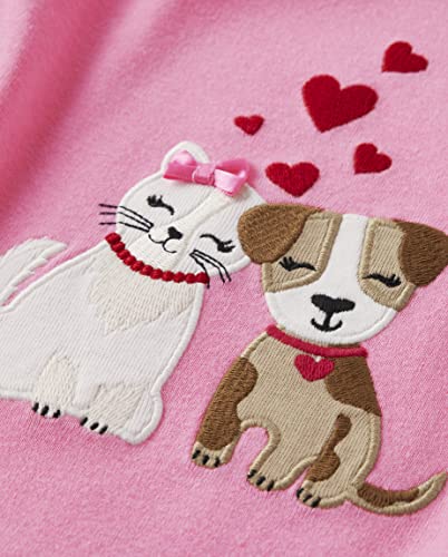 Gymboree Baby Girls' and Toddler Fall and Holiday Embroidered Graphic Long Sleeve T-Shirts2