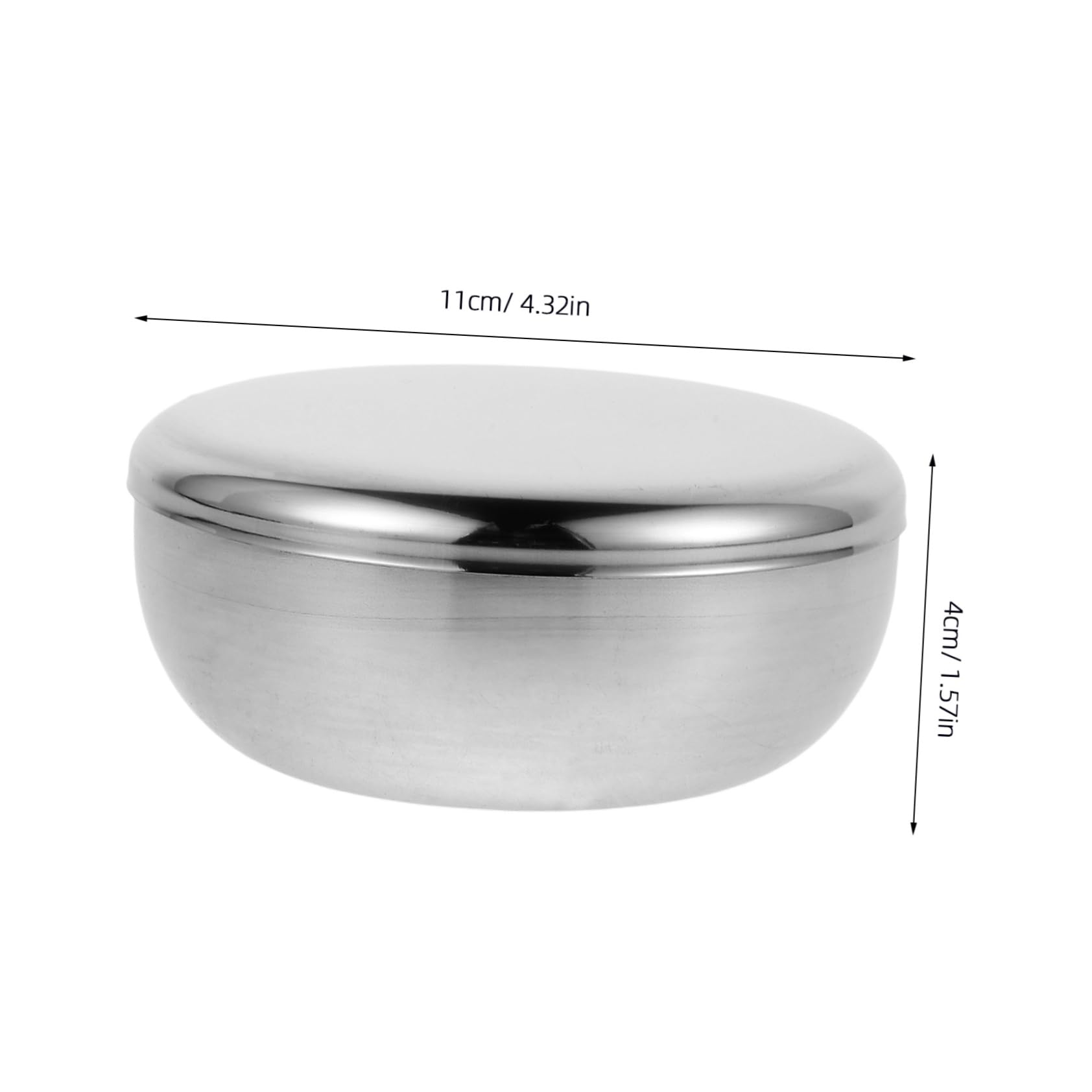 SOLUSTRE Heat Bowl with Lid Stainless Steel Set for Soup Small Dishes for Cooking