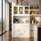 MATÉRIAUX DURABLES : Fabriqué en MDF de haute qualité. L'armoire alimentaire est dotée d'une fixation murale renforcée pour plus de stabilité. La surface est lisse, imperméable et résistante aux rayures.