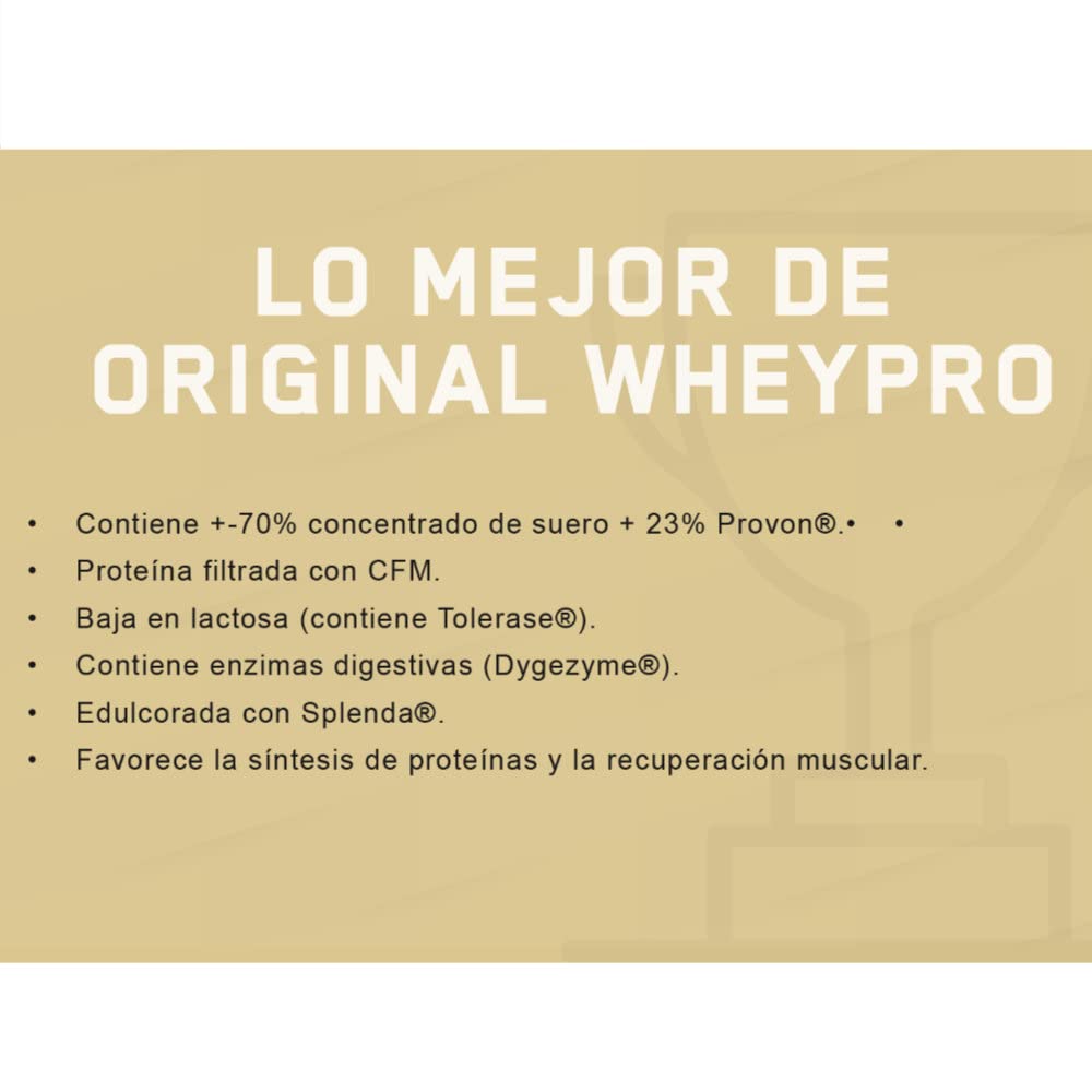 PROFIT - Concentrado de proteína de suero de leche - Calidad Promiko - Alto en BCAA, glutamina y aminoácidos esenciales. Con enzimas digestivas - Sabor oblea de vainilla - 1000 gr = 30 servicios