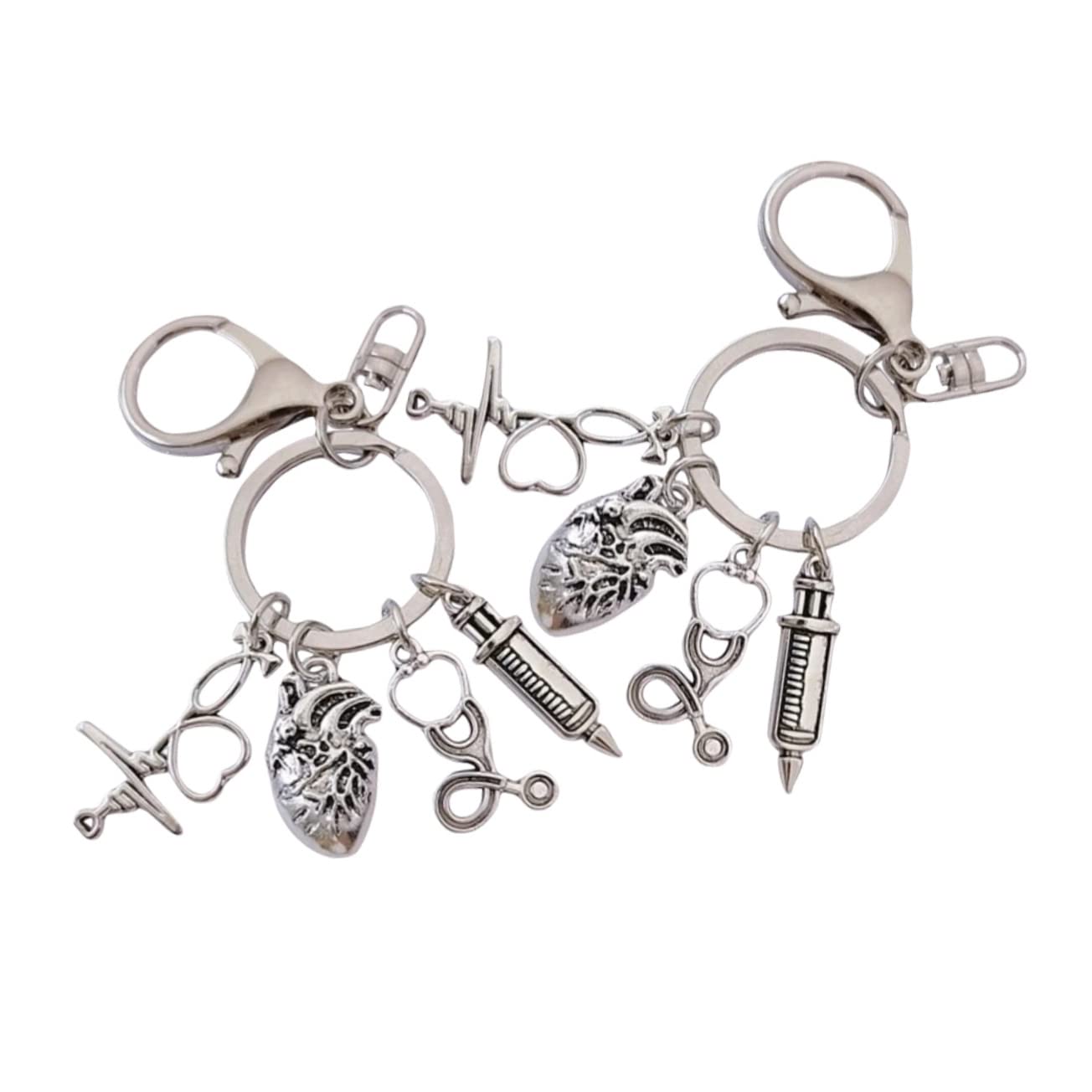 CALLARON Schlüsselanhänger Zum Aufhängen Abzeichenband Schlüsselhalter Gepäckanhänger Handgelenk Set Kleiderbügel Schlüsselband Taschenbund Schlüsselanhänger Ringe Gürtel