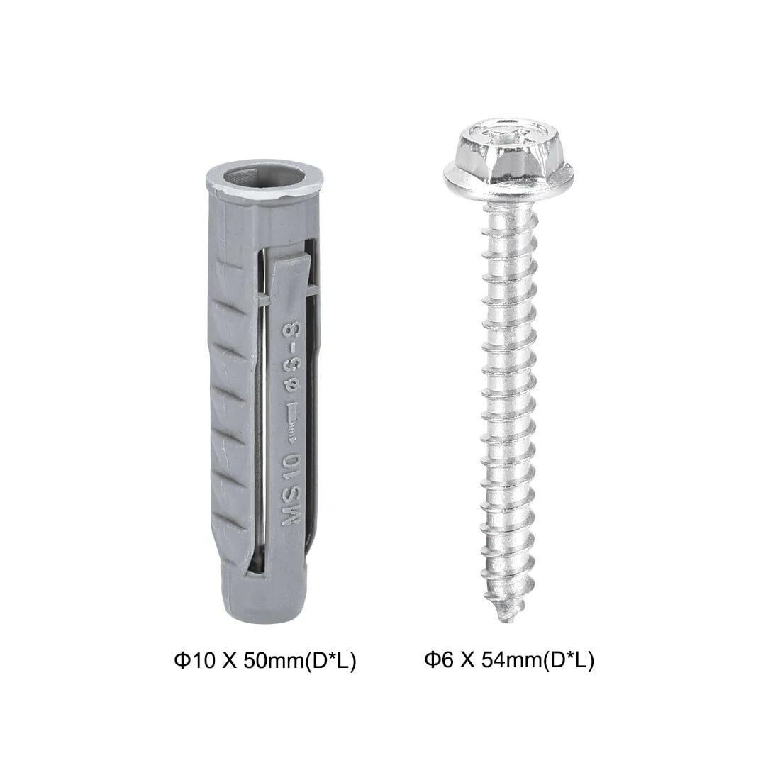 1,500 PCS Phillips Flat Head 3/16 x 3-1/4 Concrete Screws Tapcons + 3 Bits Bulk for DIY Real Men