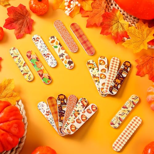 50 Pcs Fall Mini Nail Files Pumpkin Gifts for Women - Image 5