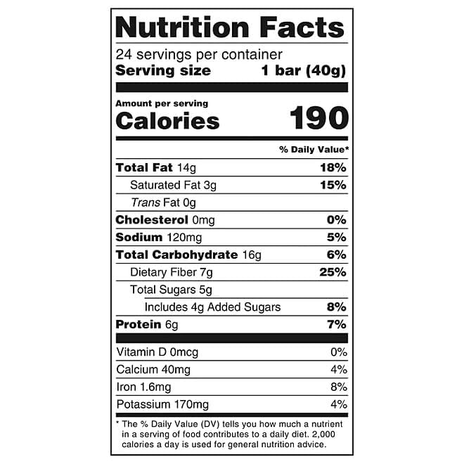 Generic The Better Nut Bar, Dark Chocolate and Sea Salt, 24 ct, Pack of 2