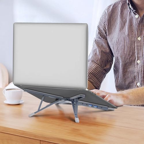 Support ordinateur portable réglable dissipation chaleur avec hub USB C PD100W - 3