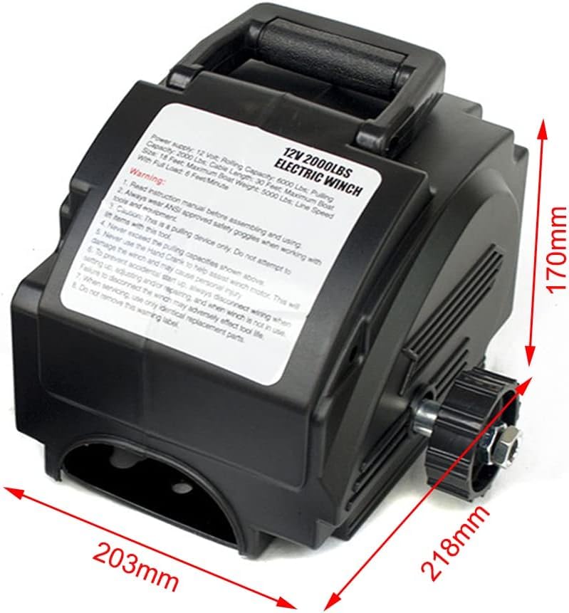 Winche eléctrico CHRISK 6000 lbs con control remoto miniatura 2