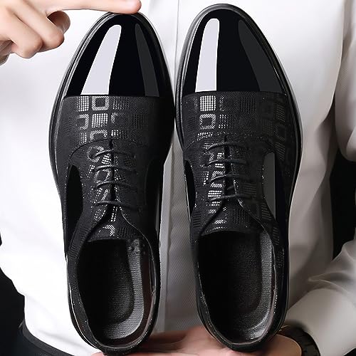 ADMLZQQ Men's Casual Oxfords Shoes, Lace-Up Derby Shoes for Men, Formal Business Men Shoes2