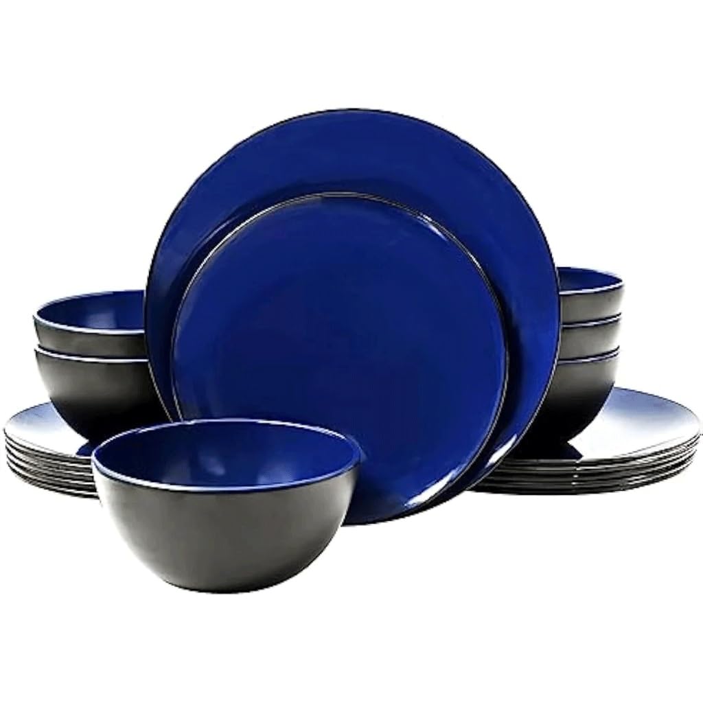 Service de table 18 pièces pour 6 personnes vaisselle assiettes bols