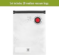 Vista 13 de ZWILLING Fresh & Save 20-pc Vacuum Sealer Bags, Sous Vide Bags, Meal Prep - Medium