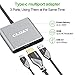 USB-C to HDMI Adapter CLDAY USB Type C to HDMI Multiport 3-in-1 with USB 3.0 Port and USB-C Fast Charging Power Port Compatible MacBook Sumsang Galaxy S8/S9/S10 Yoga 900/Lumia 950Xl HDMI Hub Adapter