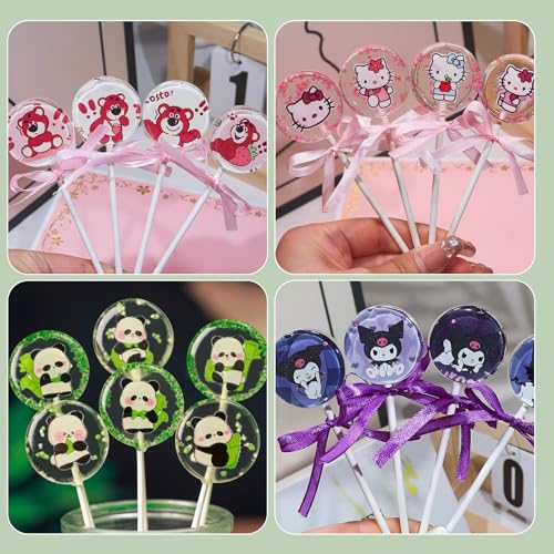 Miniatura 3 de Popapie 2 Piezas Moldes De Silicona Para Piruletas Molde Lollipop Silicona Con 100 Palitos De Piruletas Moldes Para Piruletas De Caramelo Para Hacer Chocolate Gelatina Lollipop Rosa
