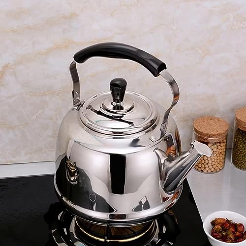 Tetera silbante de Acero Inoxidable con Mango antiescaldaduras, Tetera para el hogar, Tetera con Pico Fino, Tetera Universal para Cocina, Tetera silbante de Acero Inoxidable con ma