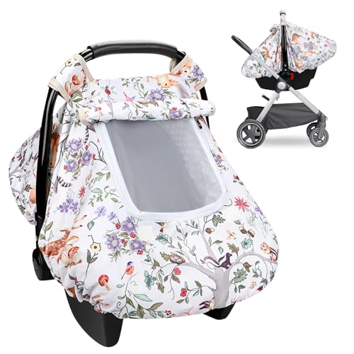 CARUILI Woodland Animals Car Seat Cover