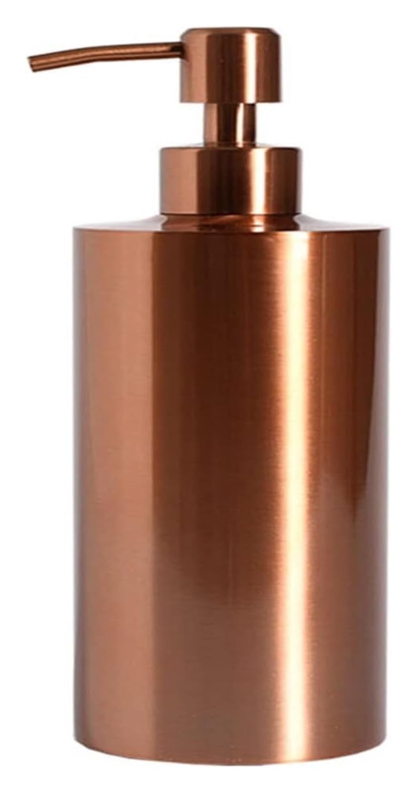 Dispensador de jabón de cerámica, botella de loción recargable, botella dispensadora de jabón, botella de loción de acero inoxidable 304 simple y moderna, botella de prensa de metal for baño, champú f