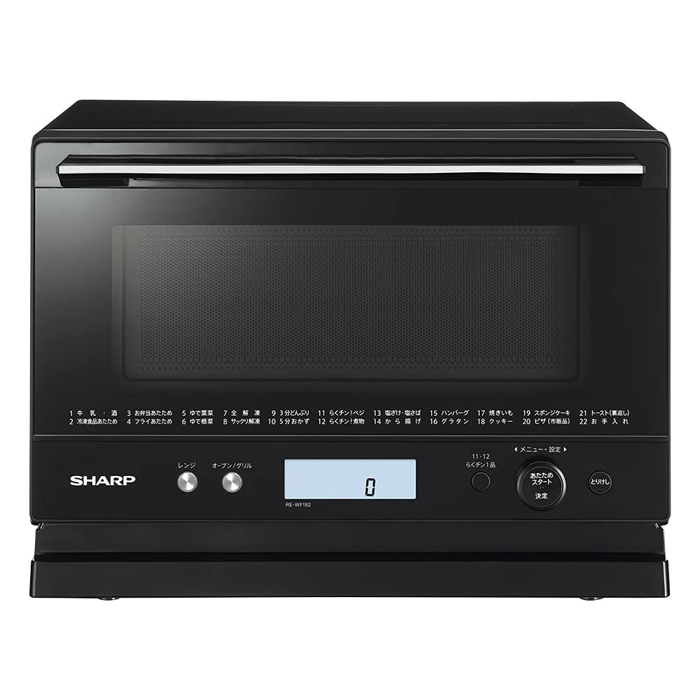 Amazon | シャープ オーブンレンジ 18L 1段調理 RE-WF182-B ブラック 