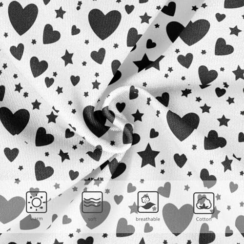 Heart Star Black and White Toddler Girls's Underwear 2T 23028713