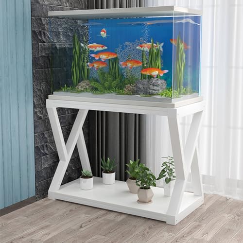 Étagère de rangement à 3 niveaux aquarium support métal stable