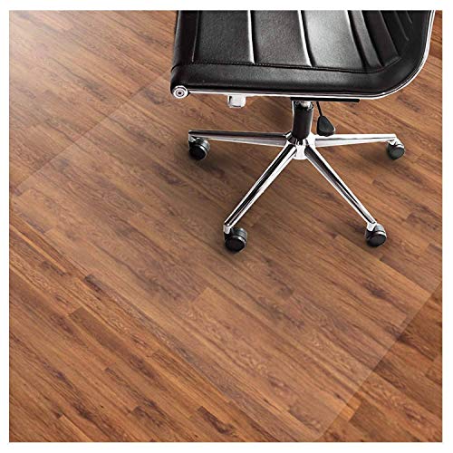 BEIGOO Transparent Vinilo Alfombrilla,PVC Plástico para Pisos De Madera No Tóxico Sin Olor Antideslizante Protector Suelo Doméstica Alfombrilla Protectora-1.0mm-60x60cm(24x24inch)
