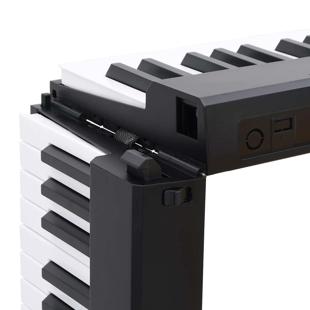vidaXL Teclado eléctrico Piano 88 Teclas con Atril Plegable, Teclado de Piano, Teclado de Piano para Principiantes, Teclado de Instrumento Musical