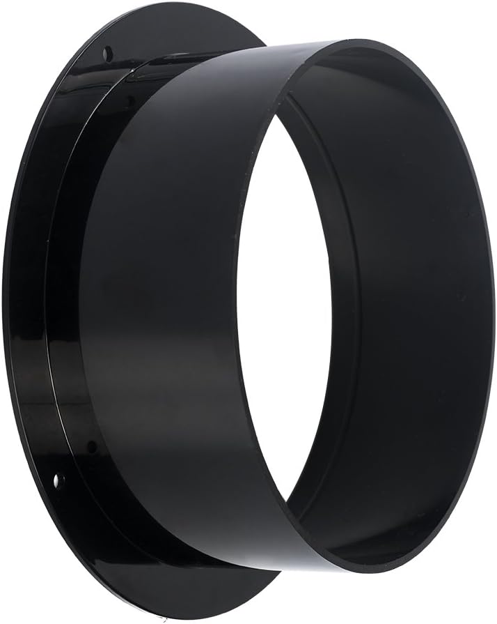 Hon&Guan 4" Duct Connector, Plastic Straight Pipe Flange for Heating Cooling Ventilation System(100mm). Hon&Guan 4" Duct Connector, Plastic Straight Pipe Flange for Heating Cooling Ventilation System(100mm).