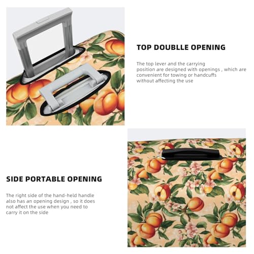 Luggage Cover Protector - Cute Peach Print Suitcase Covers for Luggage Fit 22-24 Inch Suitcase4