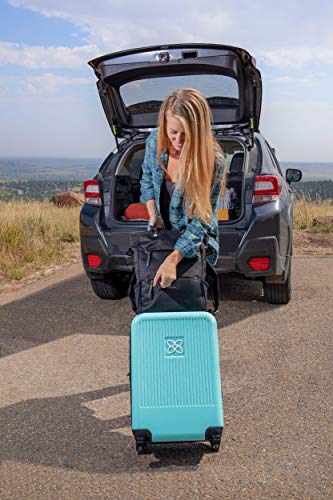 Sherpani Meridian, 22 Inch Travel Hardside Luggage, Durable Hardshell Luggage, Expandable Suitcases With Wheels, Lightweight Rolling Luggage Carry On, Carry On Luggage 22X14X9 Airline Approved (Caribe) #TOP2