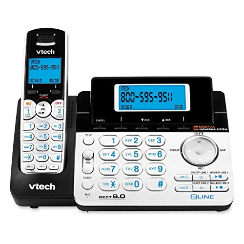 Teléfono inalámbrico Dect 6.0 2 líneas miniatura 1