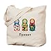 CafePress – Hello-goodbye Poupées gigognes Naturel – Sac en toile, tissu, Sac de courses Cabas Taille M kaki