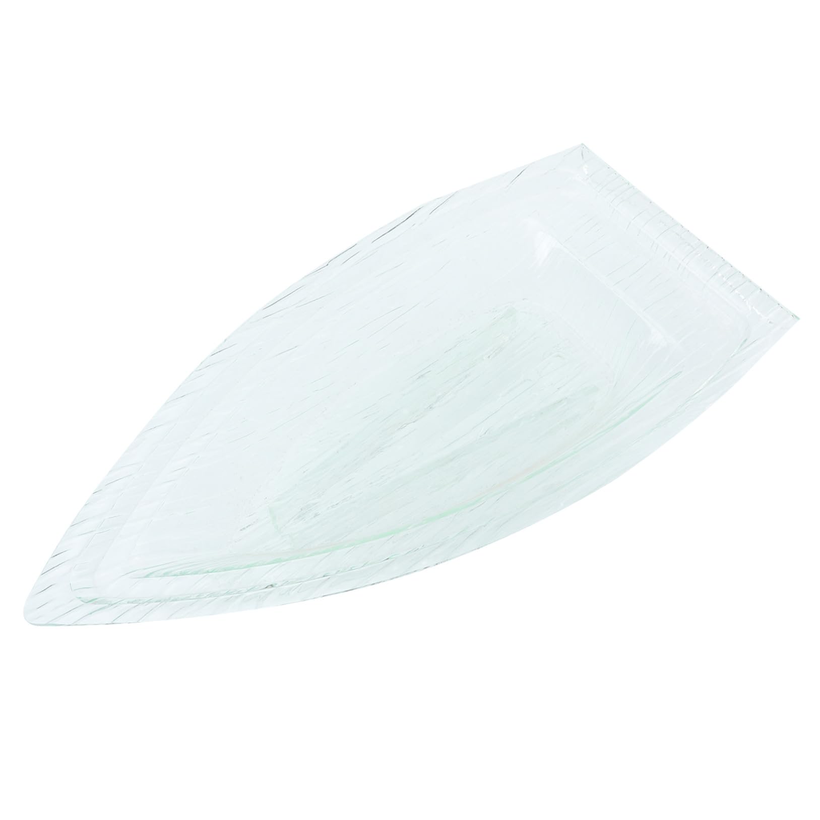 Assiette sushis acrylique réutilisable, grand plat de service fruits de mer