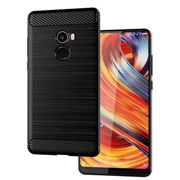 Image of Hybrid Carbon Fiber Back Case for Mi Mix 2 (Black)