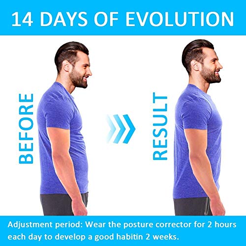 Back Brace Posture Corrector - Back Support Belt with Fully Adjustable Straps Relief Lower & Upper Back Pain, Improve Posture & Provides Lumbar Support - Fit for Men & Women