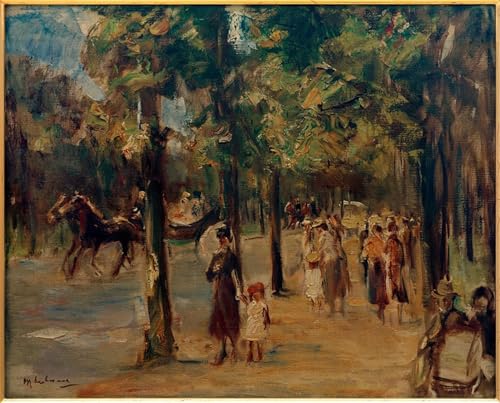 Lienzo Vicolo nel Tiergarten con Walkers para decorar las paredes de su salón u oficina de 60x90cm