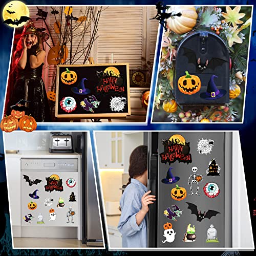 Konohan KONOHAN-GARAGE DOOR-15 12 Pcs Halloween Magnet Fridge Car Magnets Pumpkin Ghost Refrigerator Decoration Stickers Garage Door Magnets Halloween Holiday Waterproof Magnetic Decals thumb #6